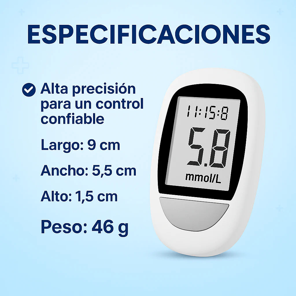 Glucometro Digital Medidor Glucosa