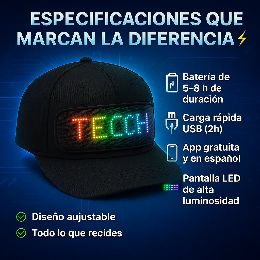 GORRA LED