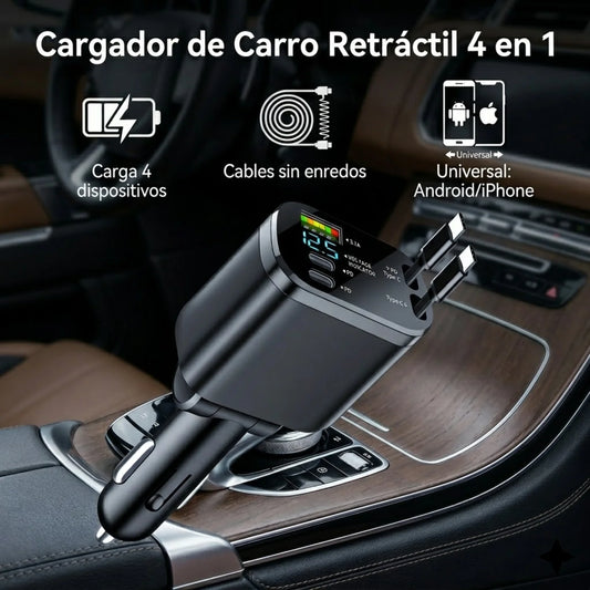 Cargador Retractil para Carro