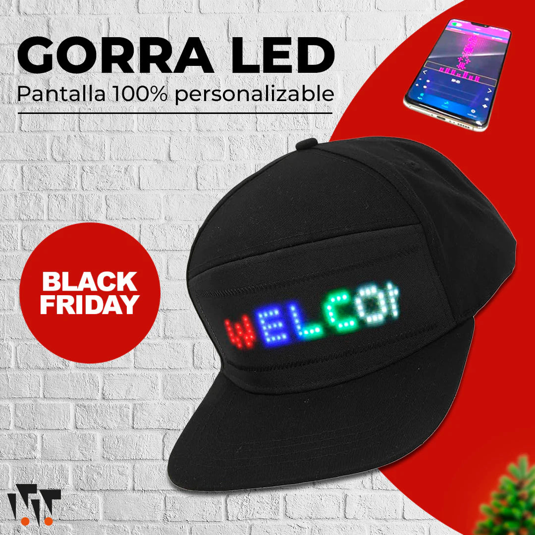 Gorra Con Pantalla LED Personalizable
