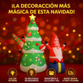 Arbol navideño y duende Inflable