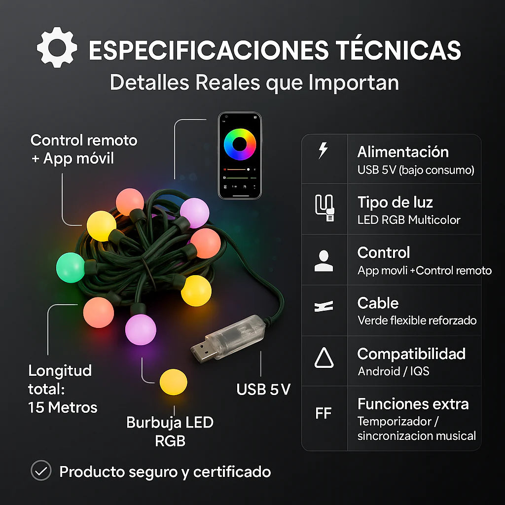 Luces De Burbuja Inteligente App