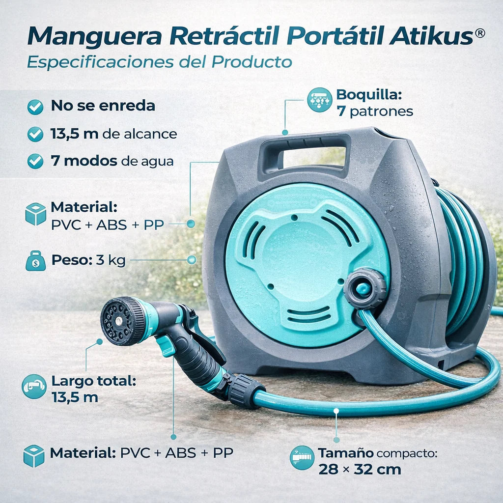 Manguera Retractil Portatil