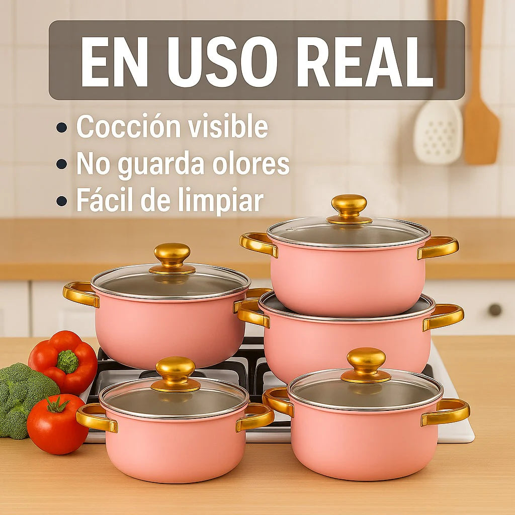 Ollas Grandes x 10 Piezas en Acero Inoxidale
