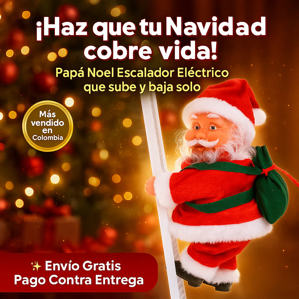 Papa Noel Escalera Sube Y Baja