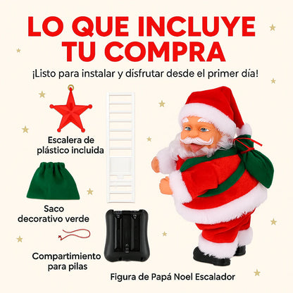 Papa Noel Escalera Sube Y Baja