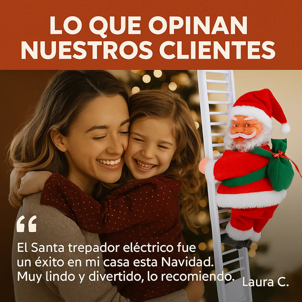 Papa Noel Escalera Sube Y Baja