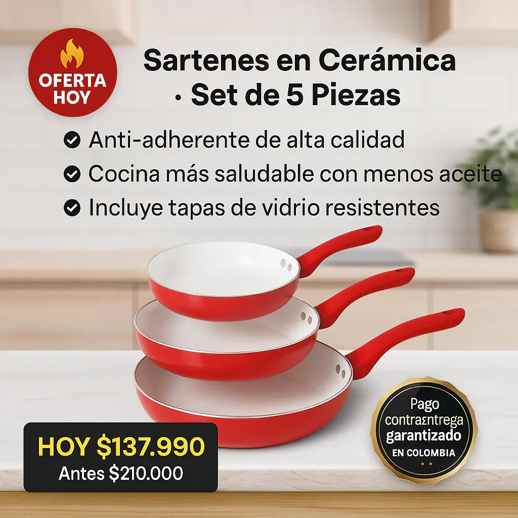 Sete de sartenes 5 piezas