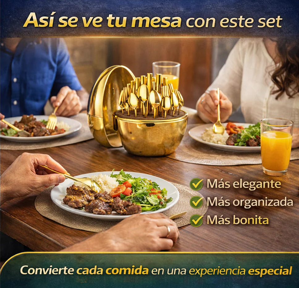 Juego De Cubiertos 24pcs Acero Inoxidable