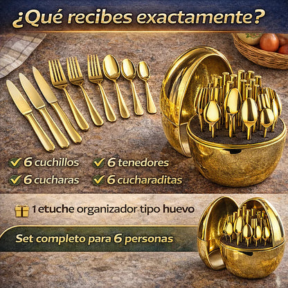 Juego De Cubiertos 24pcs Acero Inoxidable