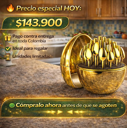Juego De Cubiertos 24pcs Acero Inoxidable