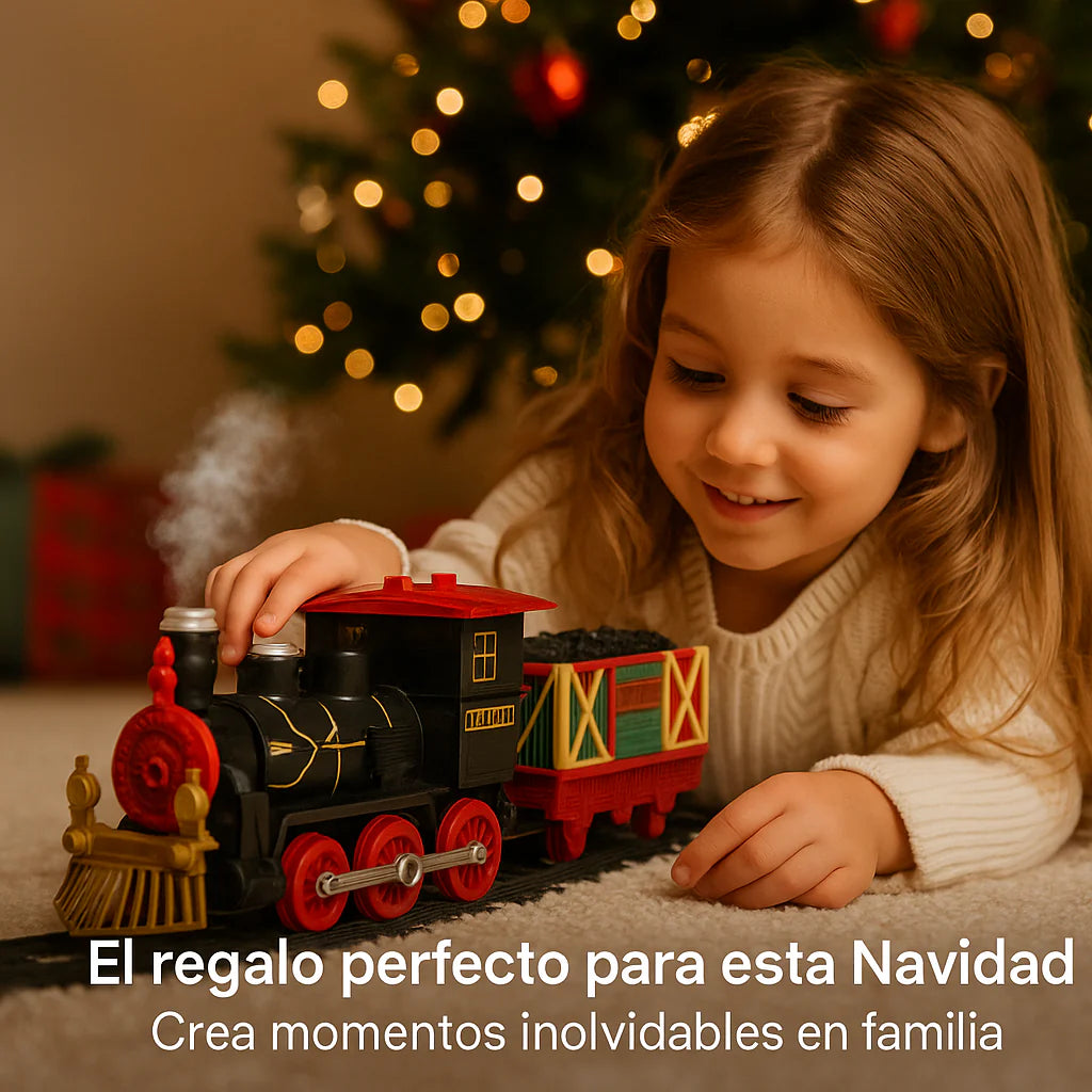"Tren Navideno Clasico Luz Sonido Y Humo "
