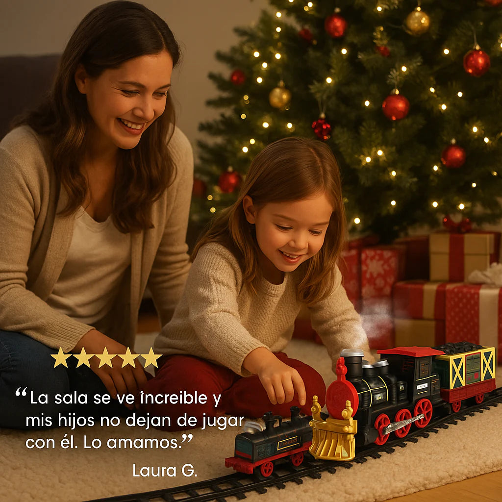 "Tren Navideno Clasico Luz Sonido Y Humo "
