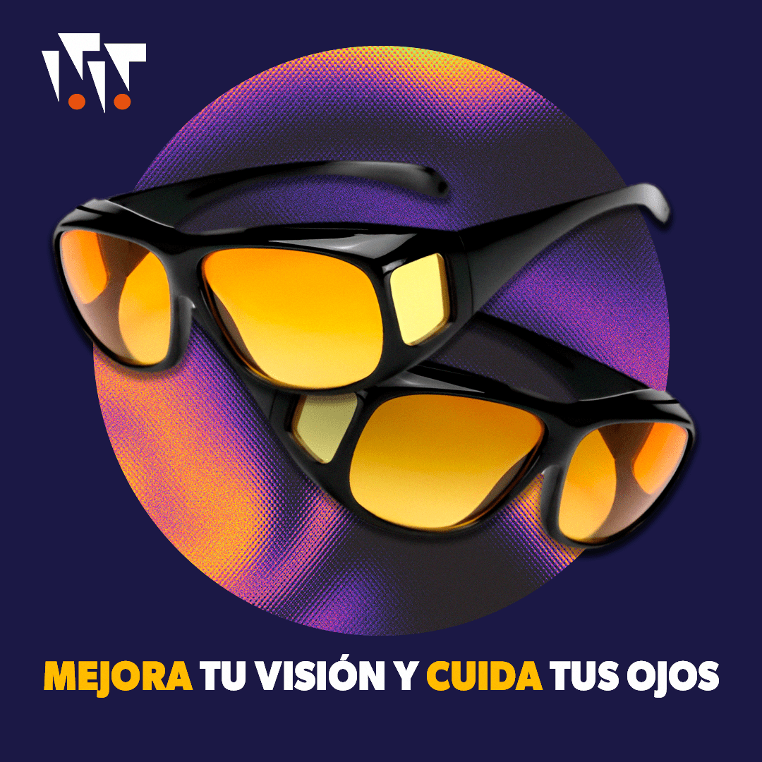 Gafas Raider - 2 X 1 Anteojos Para Manejar De Noche Con Visión HD