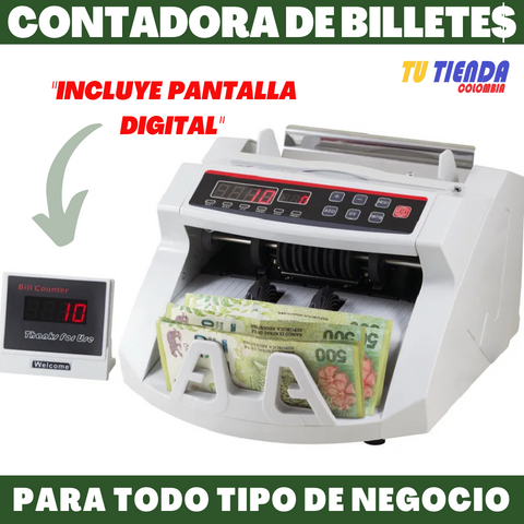 Contador de Billetes + Pantalla adicional